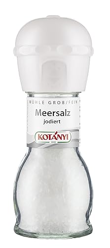 Kotanyi Meersalz jodiert, verfeinere deine Gerichte , in der praktischen Mühle, 1 x 92 g von Kotanyi