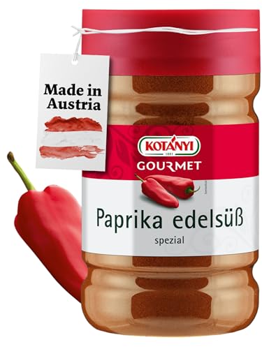 Kotanyi Paprika Edelsüß ungarische Spezilität Gewürze für Großverbraucher und Gastronomie, 1200 ml, ca. 640 g Kotanyi Paprika Edelsüß ungarische Spezilität Gewürze für Großverbraucher und Gastronomie, 1200 ml, ca. 640 g von Kotanyi