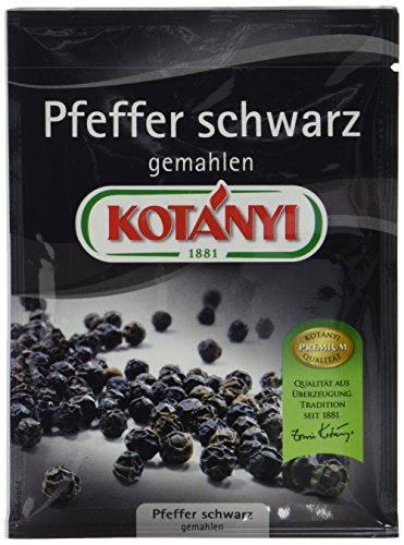 Kotanyi Pfeffer schwarz gemahlen, 5er Pack (5 x 24 g) von Kotanyi