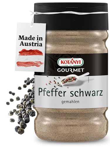 Kotanyi Pfeffer schwarz gemahlen Gewürze für Großverbraucher und Gastronomie, 600 g Kotanyi Pfeffer schwarz gemahlen Gewürze für Großverbraucher und Gastronomie, 600 g von Kotanyi