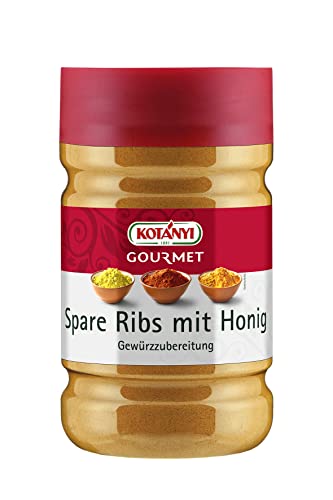 Kotanyi Spare-Ribs mit Honig Gewürzzubereitung | Gewürze für Großverbraucher und Gastronomie | 900 g, Dose 1200 ccm von Kotanyi
