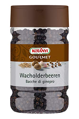 Kotanyi Wacholderbeeren, ganz und getrocknet, Gewürze für Großverbraucher und Gastronomie, 1200 ccm, (ca. 390 g) Kotanyi Wacholderbeeren, ganz und getrocknet, Gewürze für Großverbraucher und Gastronomie, 1200 ccm, (ca. 390 g) von Kotanyi