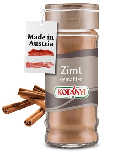 Kotányi Zimt gemahlen, würzig-süßer Geschmack, veredelt Milchreis, Gebäck, Desserts, Glas 80 ml von Kotanyi