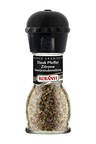 Kotányi Steakpfeffer Zitrone, verfeinere deine Gerichte, in der praktischen Mühle, 1 x 66 g Kotányi Steakpfeffer Zitrone, verfeinere deine Gerichte, in der praktischen Mühle, 1 x 66 g von Kotanyi
