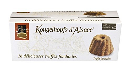 Feinherbe Trüffel Spezialität der Chocolaterie Bruntz, im Elsaß, Kougelhopfs d'Alsace, 16 délicieuses truffes fondantes, 144g von Kougelhopfs d'Alsace