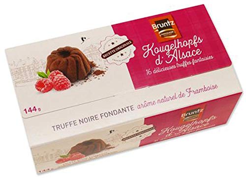 Schokoladen Himbeertrüffel, Trüffel Spezialität der Chocolaterie Bruntz, im Elsaß,Truffes Fantaisie, 144g von Kougelhopfs d'Alsace