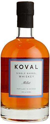 Koval | Single Barrel Bourbon Whisky | 500 ml | 47% Vol. | Aus streng kontrolliertem Anbau | Aus Mais & Hirse | Noten von Vanille & frisccher Aprikose | Pfeffrige Würze von Koval