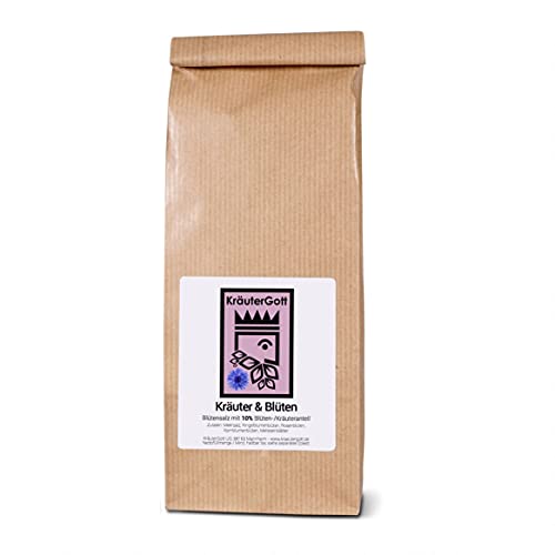 Blütensalz mit Ringelblumenblüten, Rosenblüten, Kornblumenblüten - Original von KräuterGott - 300g Nachfüllpackung Blütensalz mit Ringelblumenblüten, Rosenblüten, Kornblumenblüten - Original von KräuterGott - 300g Nachfüllpackung von KräuterGott