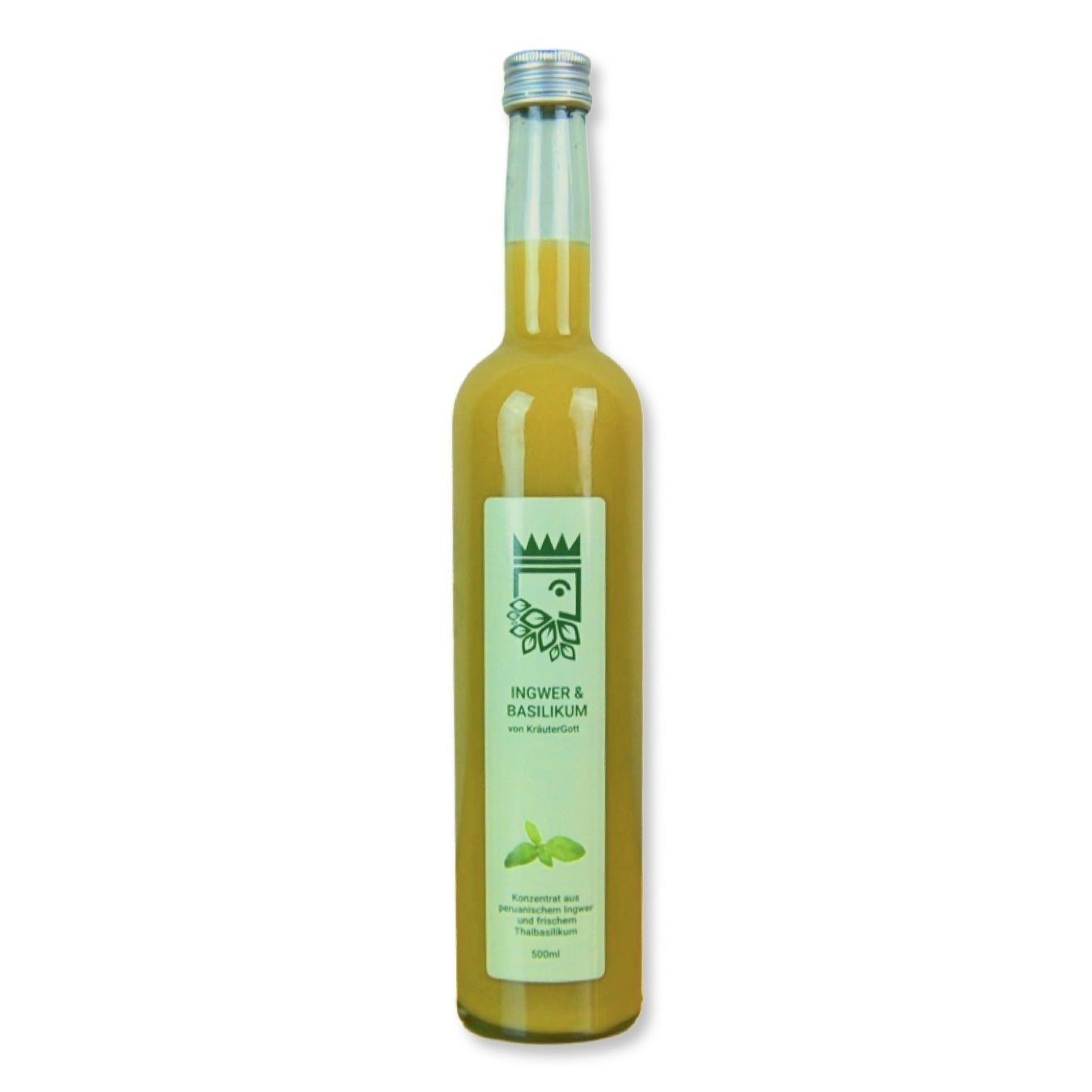 Bio Ingwerkonzentrat mit Basilikum 500ml Bio Ingwerkonzentrat mit Basilikum 500ml von KräuterGott