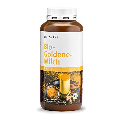 Sanct Bernhard Bio-Goldene-Milch Gewürzmischung zur Zubereitung einer Kurkuma-Latte, Inhalt 200 g Pulver von Kräuterhaus Sanct Bernhard