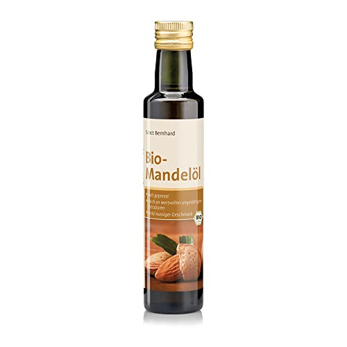 Sanct Bernhard Bio-Mandelöl, Speiseöl aus ungerösteten, blanchierten Bio-Süßmandeln, Inhalt 250ml von Kräuterhaus Sanct Bernhard