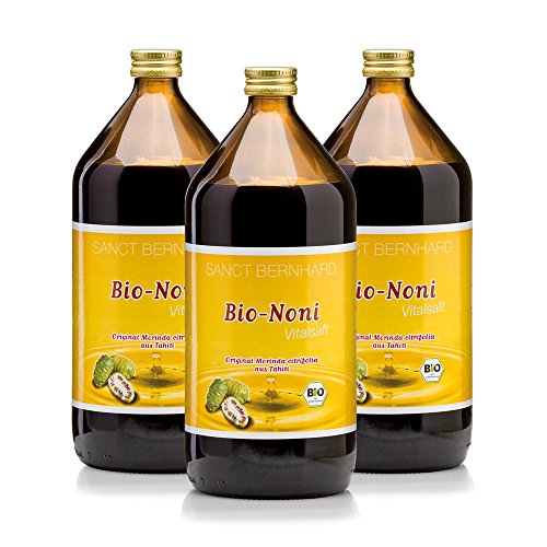 Sanct Bernhard Bio-Noni-Vitalsaft | 3x1 Liter von Kräuterhaus Sanct Bernhard