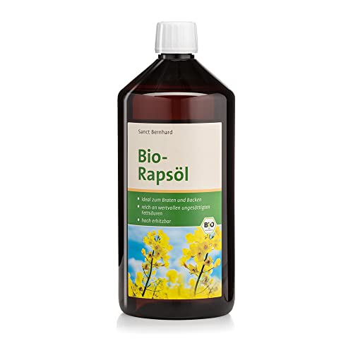 Sanct Bernhard Bio-Rapsöl | Hochwertiges, rein pflanzliches Speiseöl aus kontrolliert biologischem Anbau | 1L von Kräuterhaus Sanct Bernhard
