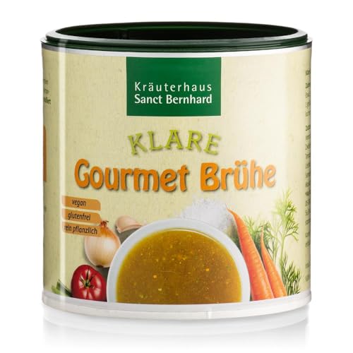 Sanct Bernhard Klare Gourmet-Brühe rein pflanzlich und ohne Geschmacksverstärker, Inhalt 340 g von Kräuterhaus Sanct Bernhard