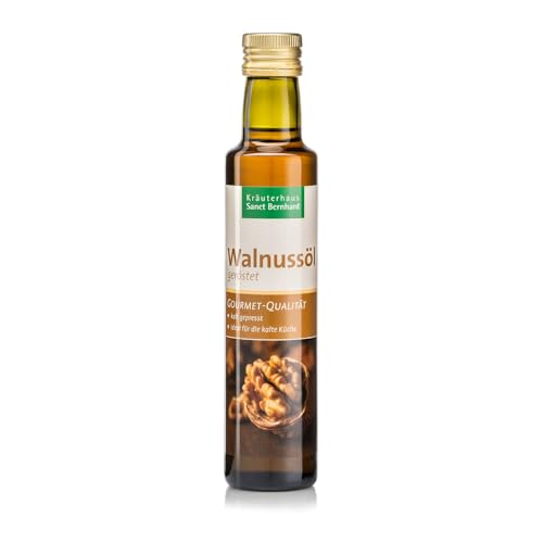 Sanct Bernhard Walnussöl geröstet, kalt gepresst, Gourmet-Qualität, reiche Quelle für Alpha-Linolensäure, 250ml von Kräuterhaus Sanct Bernhard