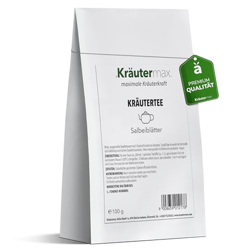 Kräutermax Salbei Blätter Tee 1 x 100 g von Kräutermax.