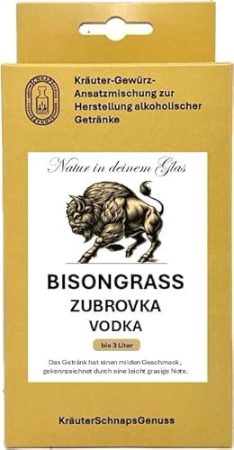 Ansatzmischung zum Selbermachen. 13 Varianten Likör, Kräuterlikör, Kräuterschnaps für jeden Geschmack (Bisongrass-Vodka) von KräuterschnapsGenuss