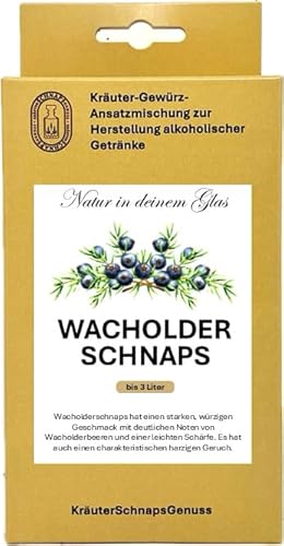 Likör Selber machen | Kräuterschnaps Selber machen | Ansatzmischung 22 Varianten für jeden Geschmack (Wacholderschnaps) von KräuterschnapsGenuss