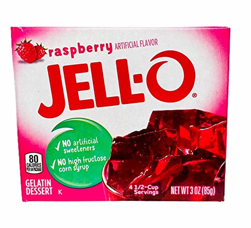 Jell-O Gelatine Dessert Raspberry (Himbeere) 85 g von Jell-O