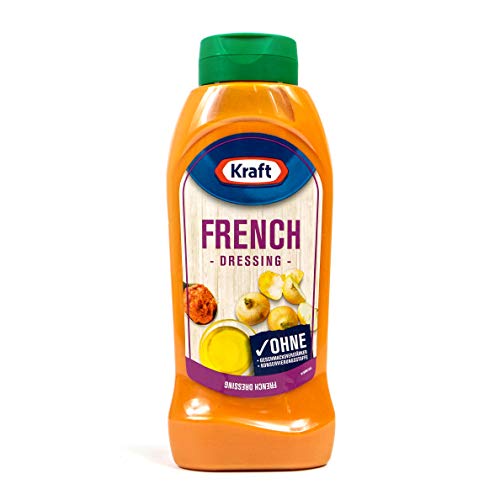 Kraft - French Dressing in 800 ml Flasche - Frenchdressing ideal für Salat und zum Verfeinern - Salatdressing mild-tomatig im Geschmack Kraft - French Dressing in 800 ml Flasche - Frenchdressing ideal für Salat und zum Verfeinern - Salatdressing mild-tomatig im Geschmack von Kraft Heinz