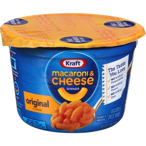 Kraft Easy Mac Original Cheese, 2.05-Ounce Microwavable Cups (Pack of 10) von Kraft