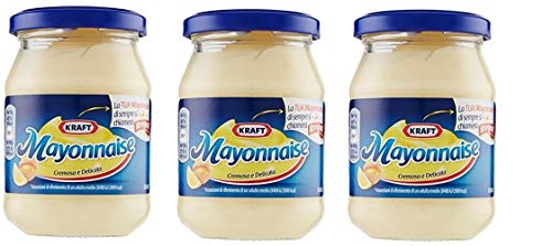 3x Kraft Klassik Mayonnaise mayo classic Fritessoße Soße Sauce glass 175gr von Kraft