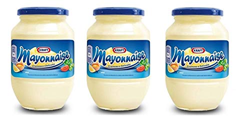 3x Kraft Klassik Mayonnaise mayo classic Fritessoße Soße Sauce glass 500ml von Kraft