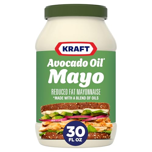 Kraft Mayo with Avocado Oil Reduced Fat Mayonnaise - Classic Creamy Condiment for Sandwiches and Salads, Made with Cage-Free Eggs, For a Keto and Low Carb Lifestyle, 30 fl oz Jar Kraft Mayo with Avocado Oil Reduced Fat Mayonnaise - Classic Creamy Condiment for Sandwiches and Salads, Made with Cage-Free Eggs, For a Keto and Low Carb Lifestyle, 30 fl oz Jar von Kraft