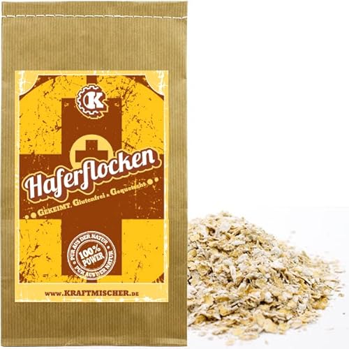 Bio Haferflocken gekeimt & zu Flocken verarbeitet- 1kg - Rohkostqualität Glutenfrei Bio Haferflocken gekeimt & zu Flocken verarbeitet- 1kg - Rohkostqualität Glutenfrei von Kraftmischer