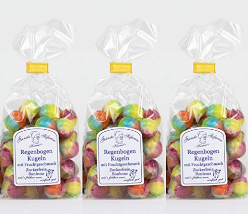Kramers 3 x 120 Gramm, zuckerfreie Regenbogen-Kugeln mit Fruchtgeschmack Kramers 3 x 120 Gramm, zuckerfreie Regenbogen-Kugeln mit Fruchtgeschmack von Kramer's