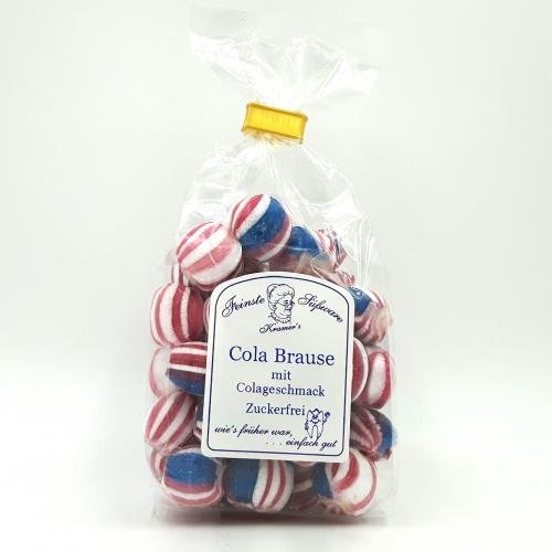 Zuckerfreie Cola-Brause Bonbons, 120g von Kramer's