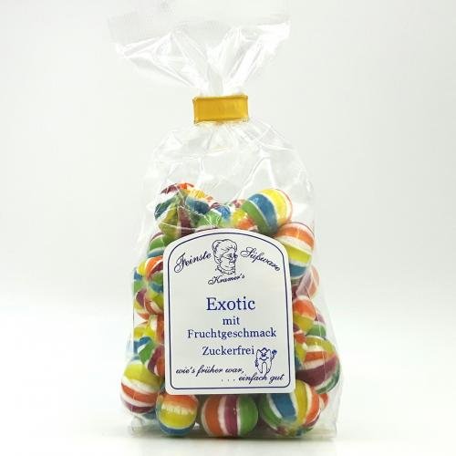 Zuckerfreie Exotic Bonbons mit Fruchtgeschmack, 120g von Kramer's