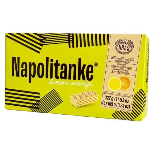 Kras Napolitanke Zitronen-Orangenfüllung Neapolitanerwaffeln (1 x 327 g) von Kras