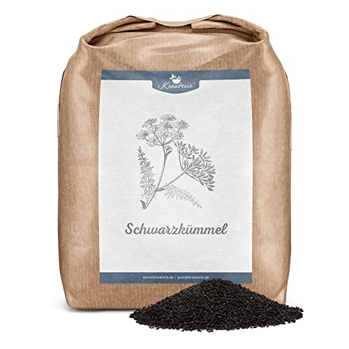 Krauterie ganze Schwarzkümmel Samen für Pferde in Spitzenqualität (2000 g) - Artgerechtes Einzelfuttermittel für Pferde, frei von Zusatzstoffen,ganz von Krauterie