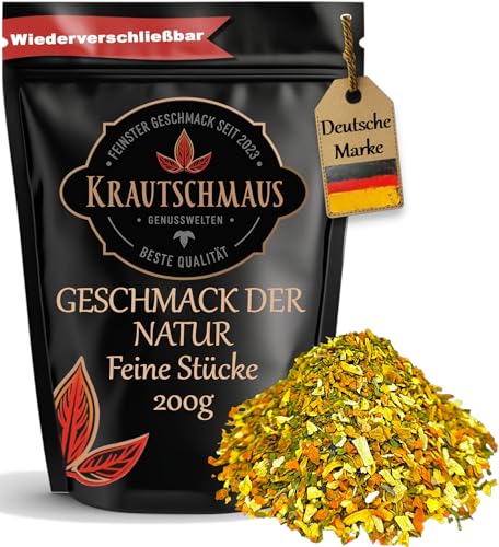 200g Geschmack der Natur, Gewürzmischung von Krautschmaus, zum Würzen, Kochen und Abschmecken, Suppengewürz schonend getrocknet, intensiv duftend und aromatisch, ohne Zusatzstoffe 200g Geschmack der Natur, Gewürzmischung von Krautschmaus, zum Würzen, Kochen und Abschmecken, Suppengewürz schonend getrocknet, intensiv duftend und aromatisch, ohne Zusatzstoffe von Krautschmaus JSD