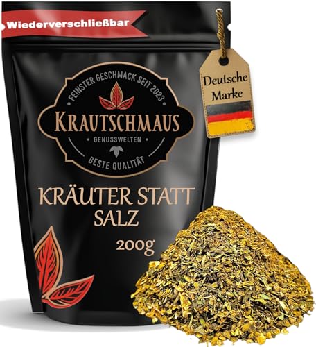 200g Kräuter Statt Salz Gewürzmischung von Krautschmaus, zum Würzen, Kochen, Schmoren, schonend getrocknet, ohne Zusatzstoffe 200g Kräuter Statt Salz Gewürzmischung von Krautschmaus, zum Würzen, Kochen, Schmoren, schonend getrocknet, ohne Zusatzstoffe von Krautschmaus JSD