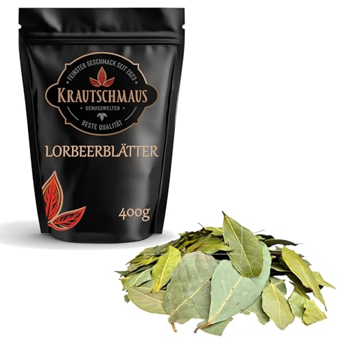 400g Lorbeerblätter von Krautschmaus, zum Würzen, Kochen und Schmoren, schonend getrocknet, intensives Aroma, ohne Zusatzstoffe 400g Lorbeerblätter von Krautschmaus, zum Würzen, Kochen und Schmoren, schonend getrocknet, intensives Aroma, ohne Zusatzstoffe von Krautschmaus JSD