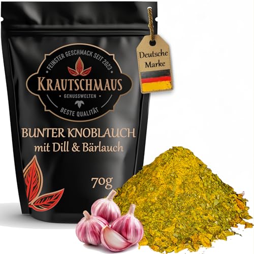 70g Bunter Knoblauch Gewürzmischung von Krautschmaus, mit Petersilie, Bärlauch & Knoblauch, reichhaltig im Geschmack, ohne Zusatzstoffe 70g Bunter Knoblauch Gewürzmischung von Krautschmaus, mit Petersilie, Bärlauch & Knoblauch, reichhaltig im Geschmack, ohne Zusatzstoffe von Krautschmaus JSD