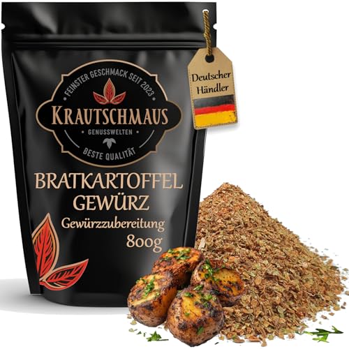 800g Bratkartoffel Gewürz von Krautschmaus, Bratkartoffelgewürz, Gewürzsalz für Kartoffel, Kartoffelgewürz, Gewürzmischung ohne Zusatzstoffe von Krautschmaus