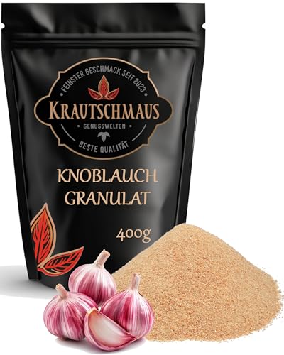 Krautschmaus Knoblauchgranulat 70g, Knoblauch granuliert, gemahlener Knoblauch, Knoblauchpulver, Knoblauchgewürz ohne Zusatzstoffe von Krautschmaus