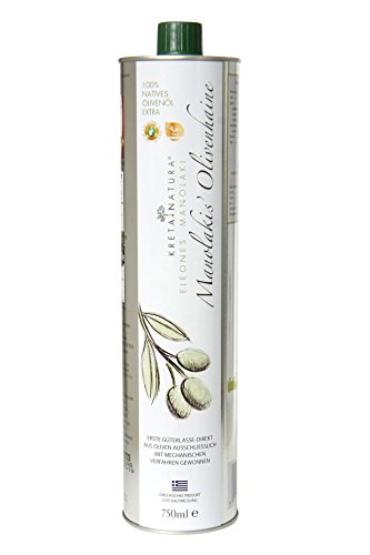 KretaNatura Natives Olivenöl Extra Kaltgepresst & Filtriert | 100% natürliches & reines Olivenöl für Feinschmecker - Kreta, Griechenland | sortenreine Koroneiki Oliven | 750-ml Flasche von KretaNatura