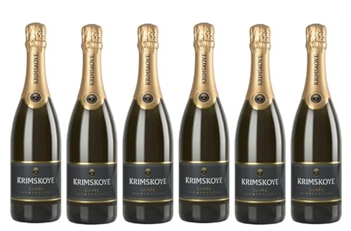 6x 0,75l - Krimskoye - Cuvée - halbtrocken - Moldawien - Schaumwein von Krimskoye
