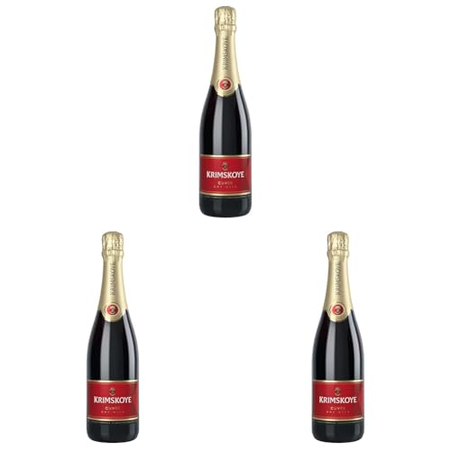 Krimskoye Sekt rot-mild (1 x 0,75 l) (Packung mit 3) von Krimskoye