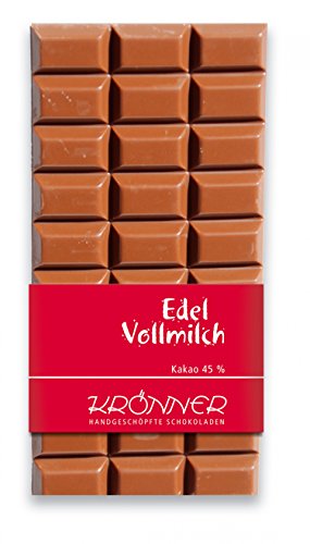 Krönner Edel-Vollmilch 45% / 100g Tafelschokolade von KRÖNNER KAFFEEHAUS . KONDITOREI . CHOCOLATIER GARMISCH-PARTENKIRCHEN