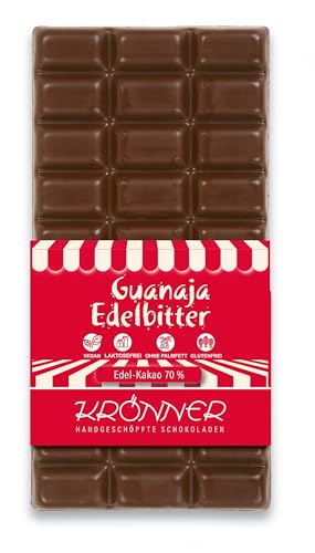 Krönner Guanaja 70% / 100g Tafelschokolade Krönner Guanaja 70% / 100g Tafelschokolade von KRÖNNER KAFFEEHAUS . KONDITOREI . CHOCOLATIER GARMISCH-PARTENKIRCHEN