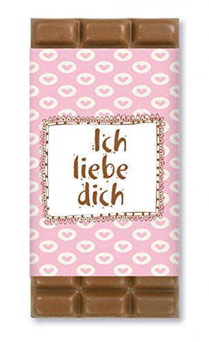 Krönner Ich liebe Dich - Schokolade 38% / 100g Tafelschokolade von KRÖNNER KAFFEEHAUS . KONDITOREI . CHOCOLATIER GARMISCH-PARTENKIRCHEN