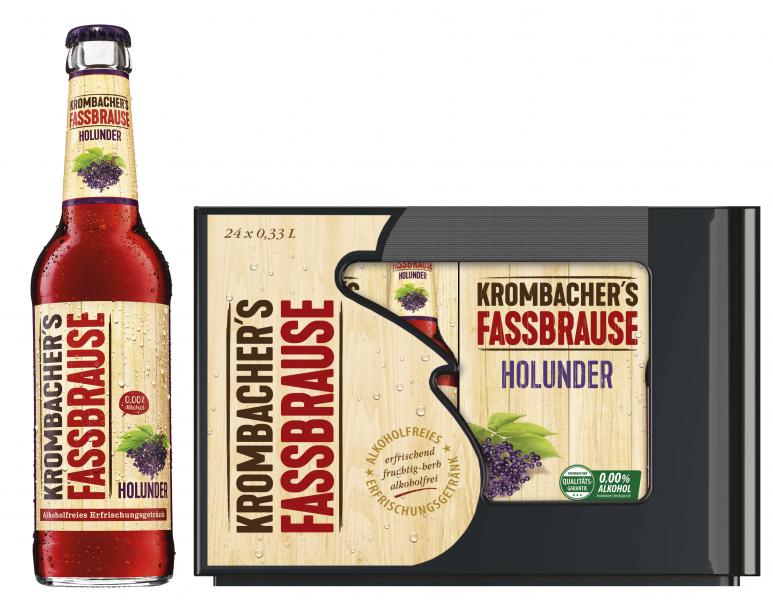 Krombacher Fassbrause Holunder (Mehrweg) von Krombacher