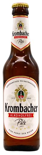 Krombacher Pils Alkoholfrei, 24er Pack (24 x 0.33 l) MEHRWEG von Krombacher