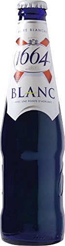 12 Flaschen Kronenbourg 1664 Blanc Weißbier mit Citrus 5% Alc. aus Frankreich in der blauen Flasche von 日本ビール