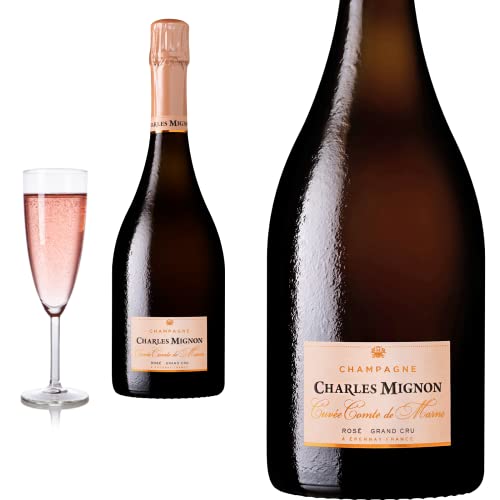 Champagne Rosé Grand Cru Brut Cuvée Comte de Marne von Champagne Charles Mignon von Kroté Weinversand